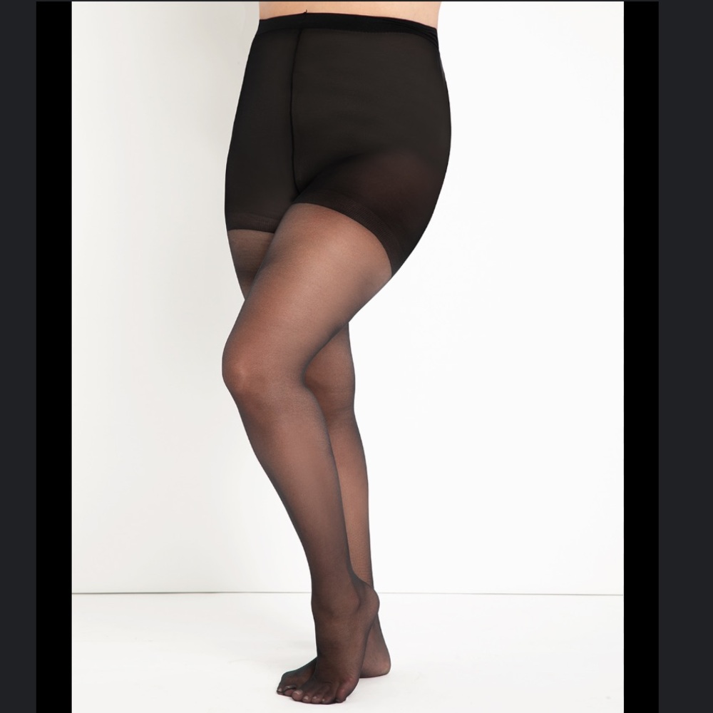 Eloquii Black Sheer Tights Size 26/28